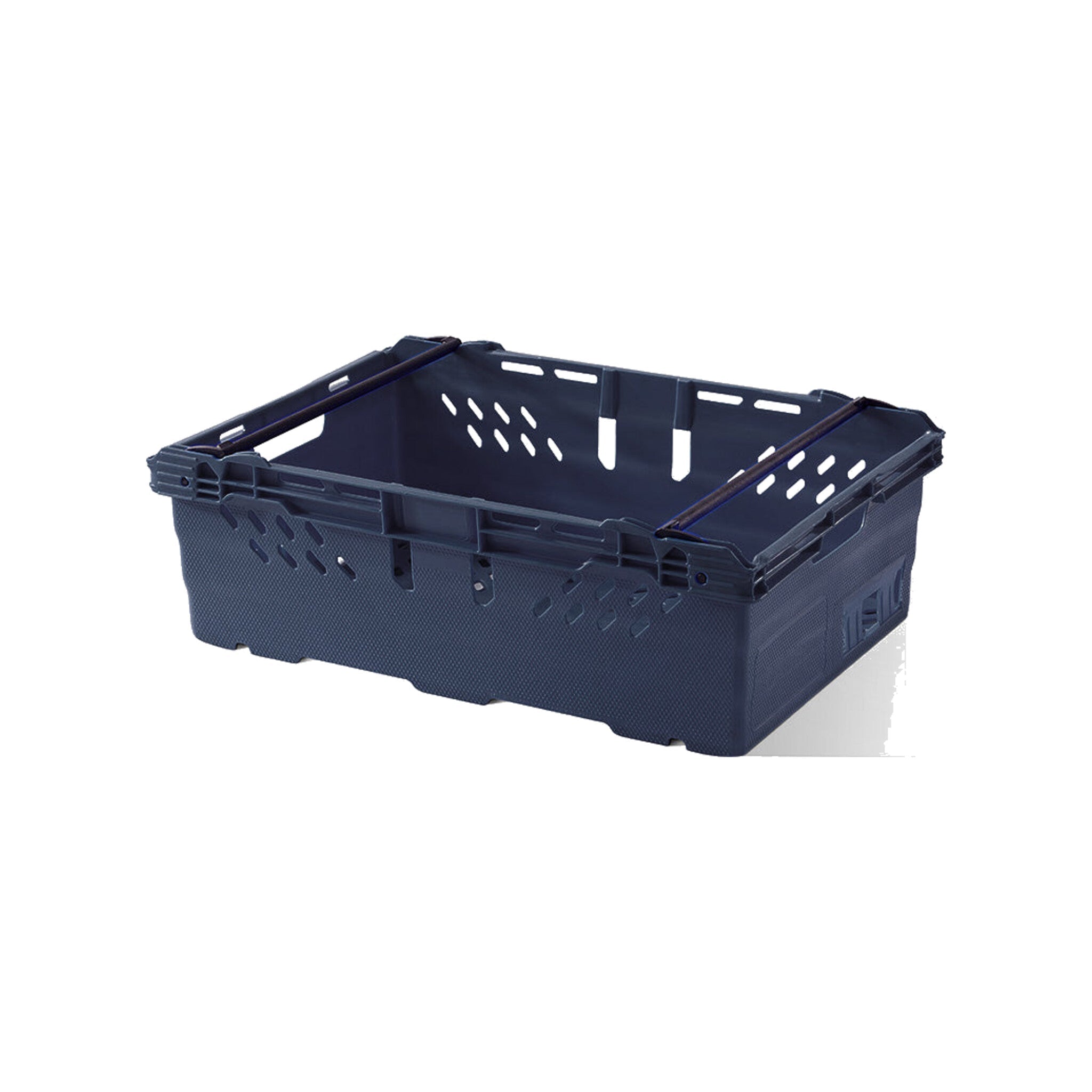 *Bundle of 10* 35ltr Heavy Duty Stacking & Nesting Crate Ventilated (600x400x199mm)